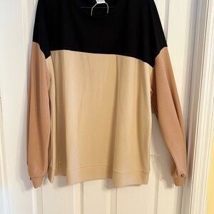 Colorblock Long Sleeve Sweater